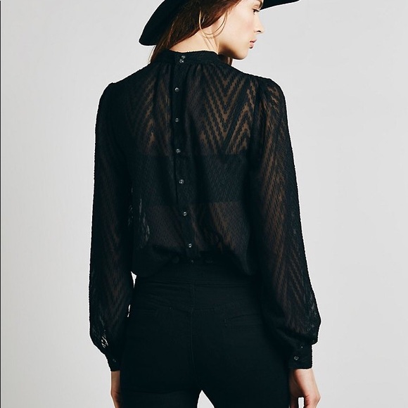 Free People Tops - Free People Tucking Chevron Blouse